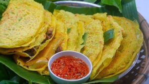 100g bánh xèo bao nhiêu calo? Ăn bánh xèo có béo không? - Ông Điền Food